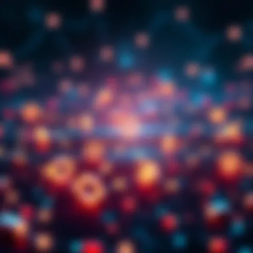 A visual representation showing different blockchain chains connecting to a single point, symbolizing a chain-agnostic solution.