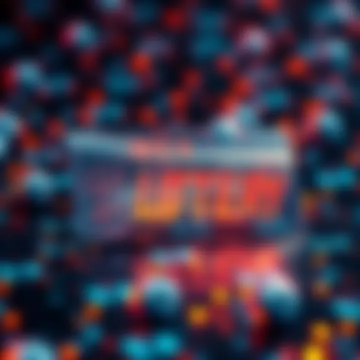 A digital representation of a transparent lottery ticket on a blockchain background, symbolizing trust and automation.