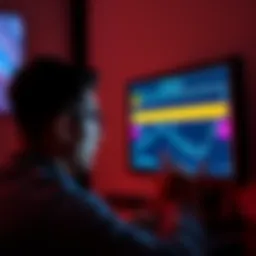 Person looking frustrated at a computer screen showing a stuck blockchain synchronization progress bar