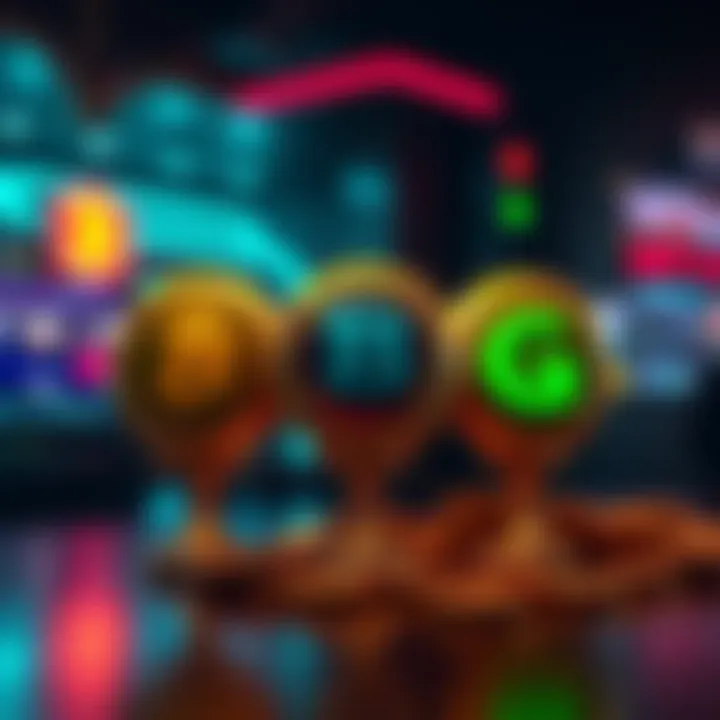 A visual representation of missing rewards on Bonzo, showing symbols for USDC, HBAR, and Grelf.