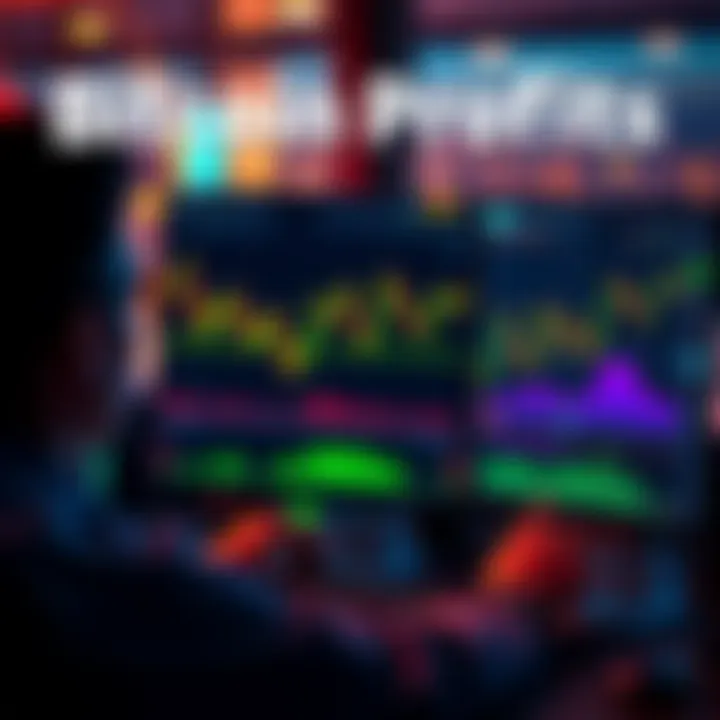 A person analyzing Bitcoin charts on a computer screen, considering trading strategies on an exchange platform.