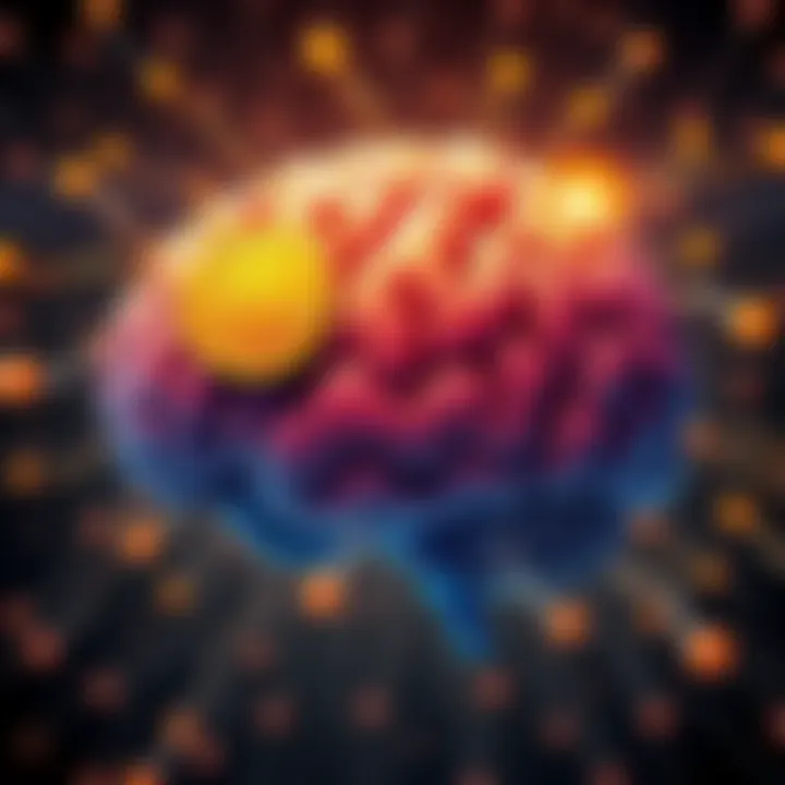 Illustration showing a brain with a Bitcoin symbol, representing the idea of donating brains to science for cryptocurrency research.