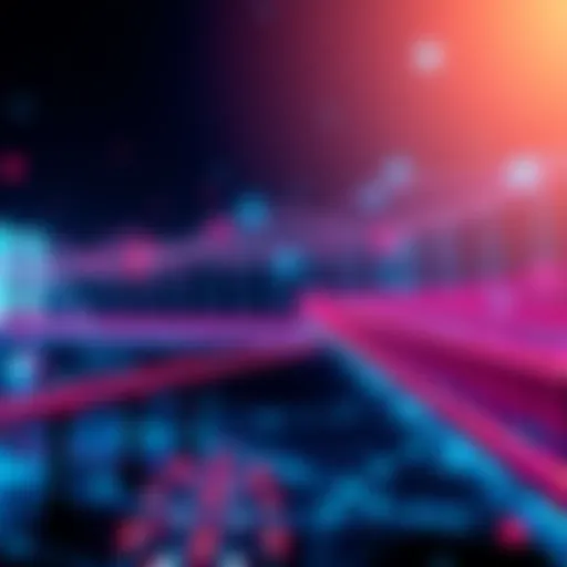 A visual representation of seamless connections in technology, featuring bridges connecting various data nodes.