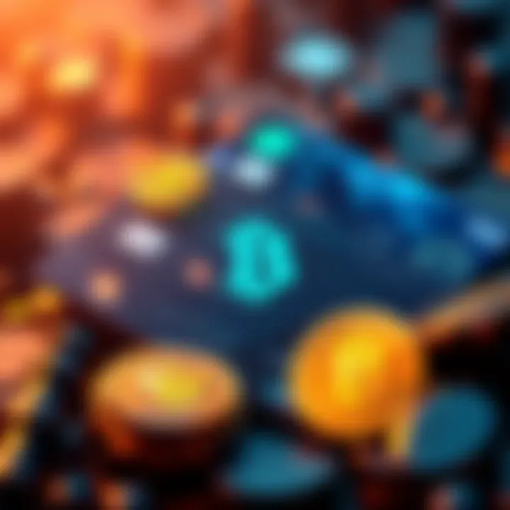 A visual representation of different BTC cashback debit cards with rewards icons and a Bitcoin logo
