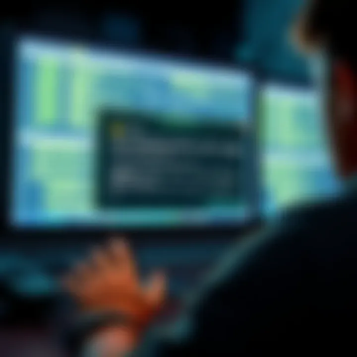 A person looking at a computer screen with a BTC wallet error message, showing confusion while trying to recover lost funds with the wrong derivation path.