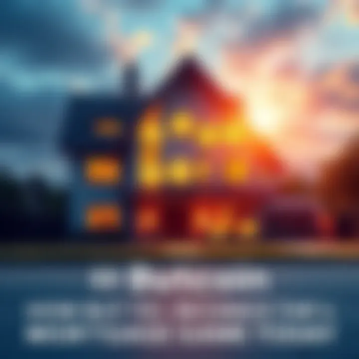 Illustration showing a house with Buttcoin symbols as collateral for a mortgage, depicting financial innovation in lending.