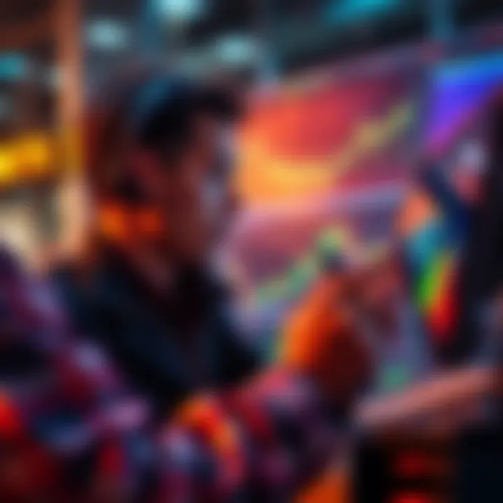 Buy or Sell Decisions A person analyzing market trends and financial charts for buy or sell decisions