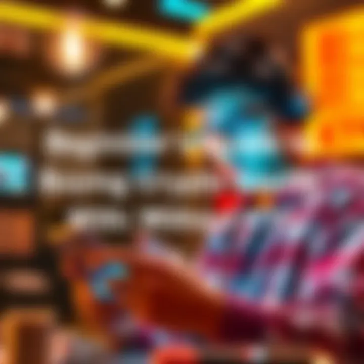 A young person using a smartphone to buy cryptocurrency online without KYC
