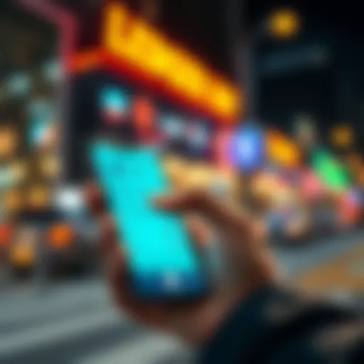 A person using a smartphone to buy cryptocurrency on the Ledger app