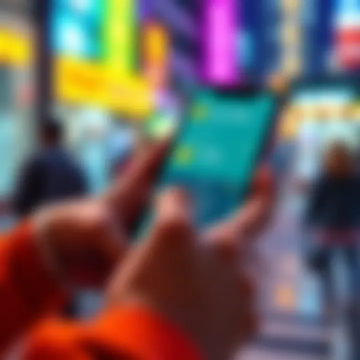 Person using Trust Wallet on a smartphone to buy USDT safely with various payment options available