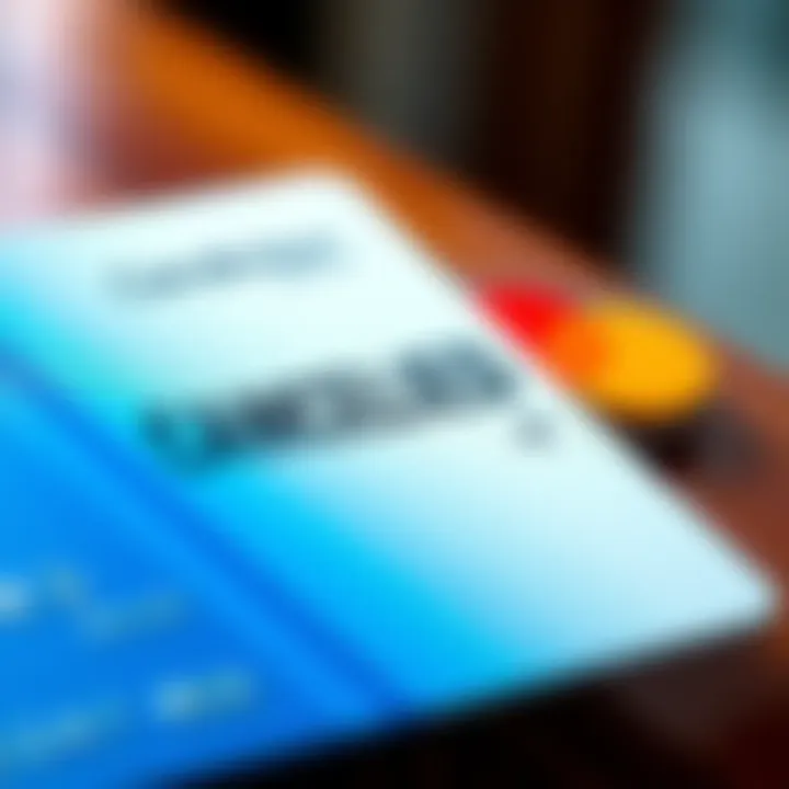 Close-up of a cancellation notice next to a credit card, showing frustration from the cardholder about early cancellation