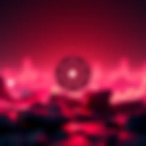 Cardano logo displayed with a graph showing rising trends, symbolizing cryptocurrency adoption