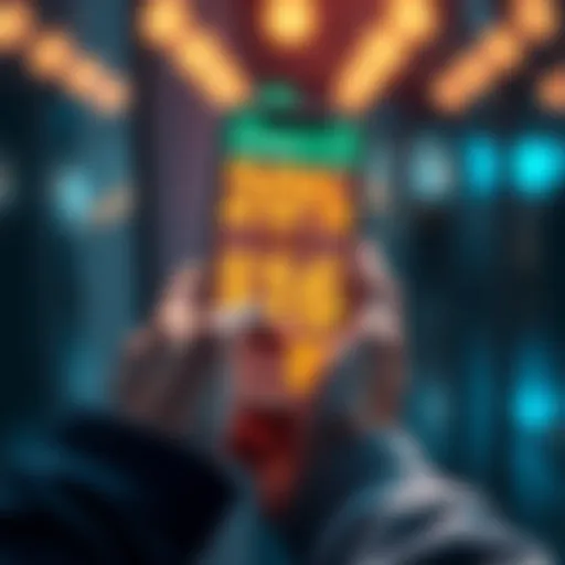 A person holding a smartphone displaying cash back rewards from $CRO purchases