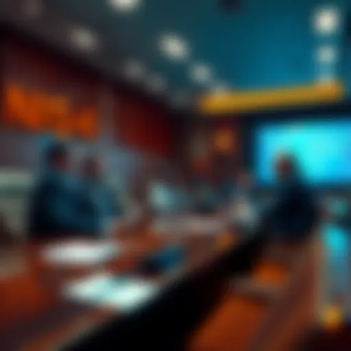 Central bank officials discussing stablecoins during a meeting, highlighting their concerns about reliability and impact on digital currency.