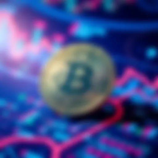 A visual representation of the Chainlink cryptocurrency with digital graphics symbolizing finance and technology.