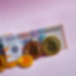A visual showing child’s play money alongside Bitcoin symbols, illustrating the differences in value representation as money.