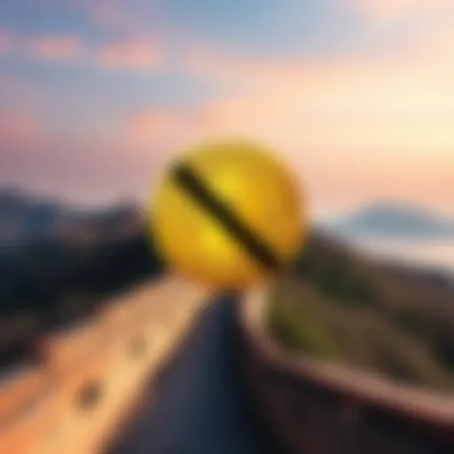 A graphic showing a crossed-out Bitcoin symbol with a backdrop of the Great Wall of China, symbolizing China's ban on cryptocurrency transactions.