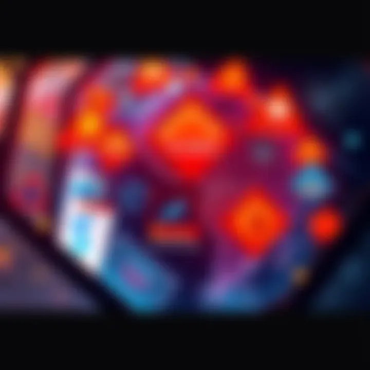 A visual representation of disrupted cryptocurrency platforms due to a Cloudflare outage, showing a globe with warning signs and affected crypto logos.