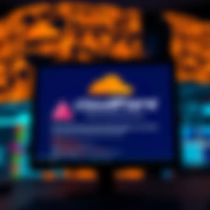 A computer screen displaying a Cloudflare error message, indicating website access issues