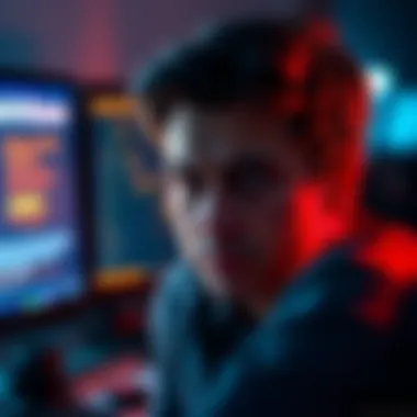 Coinbase Login Issue A frustrated person staring at a computer screen showing a Coinbase login page with an error message.