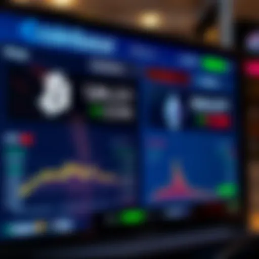 Screenshot of Coinbase showing different prices for Bitcoin and Ethereum, highlighting price discrepancies and market rates.