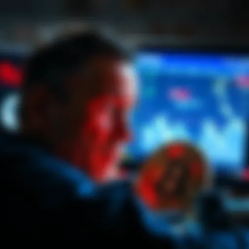 A frustrated Coinbase user looking at a wallet screen showing trapped bitcoin, signifying the lost funds situation.