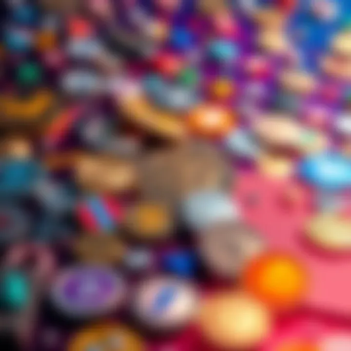 A collection of various altcoin symbols displayed on a vibrant background, inviting interaction and discussion among the community.