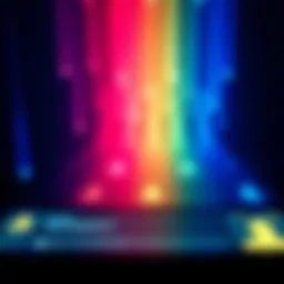 A vibrant display of different username colors on social media profiles