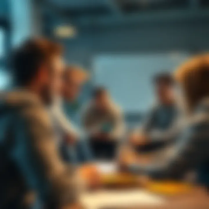 A group of people engaging in a brainstorming session about community projects for 2025