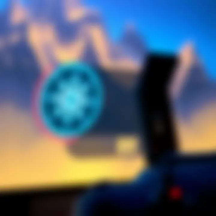 A close-up of a gaming screen showing a compass icon next to a player's username, highlighting in-game identity.
