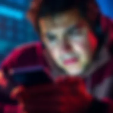 A worried crypto holder looking at their device with a frown, representing anxiety about funds on Gemini.
