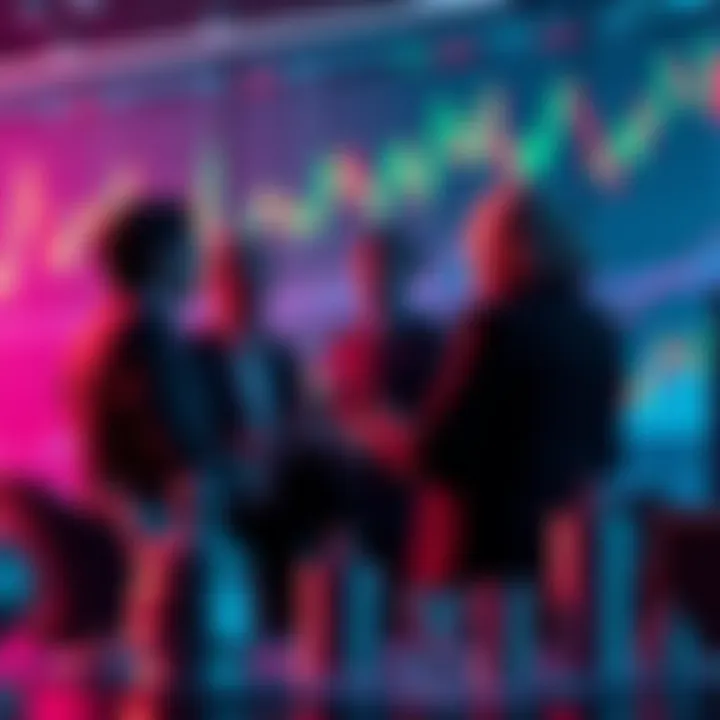 Financial experts discuss the risks of stablecoins impacting traditional finance with charts and graphs in the background.
