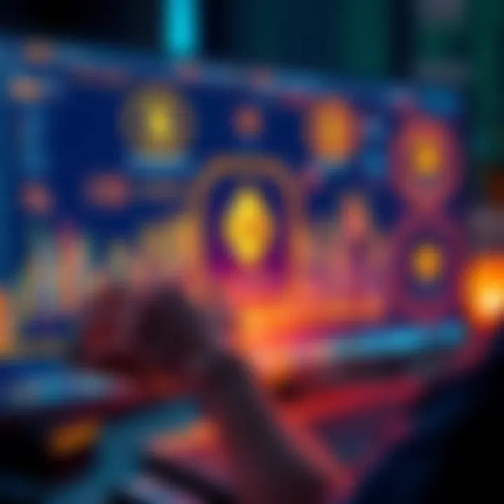A person connecting a Sig wallet to the Bitaxe platform on a computer screen with cryptocurrency symbols