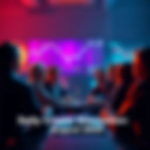 A group of people engaged in a discussion about cryptocurrency trading, sharing tips and insights with caution