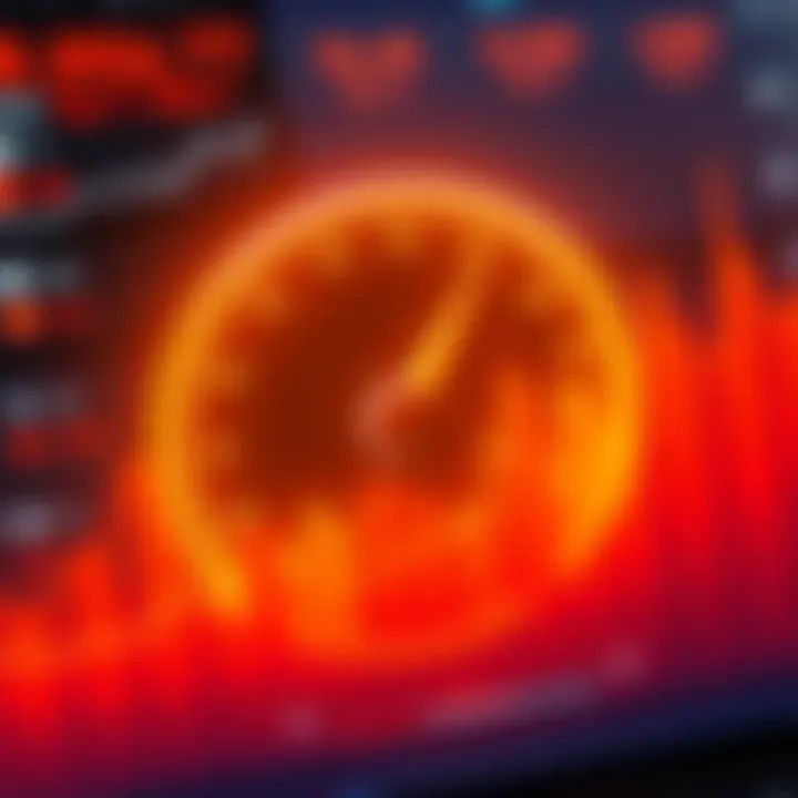 Graph showing speed test results for various cryptocurrencies comparison
