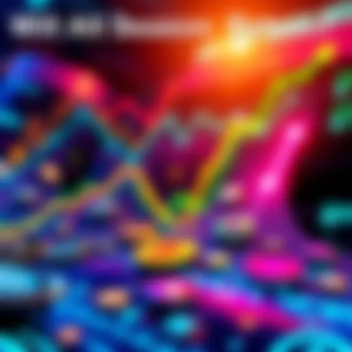 A visual representation of various altcoins in vibrant colors with upward trends, symbolizing potential market recovery.