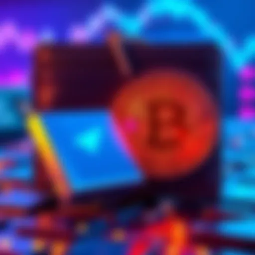 A visual representation of a cold wallet next to a cryptocurrency exchange logo, illustrating security and ownership concepts in cryptocurrency.