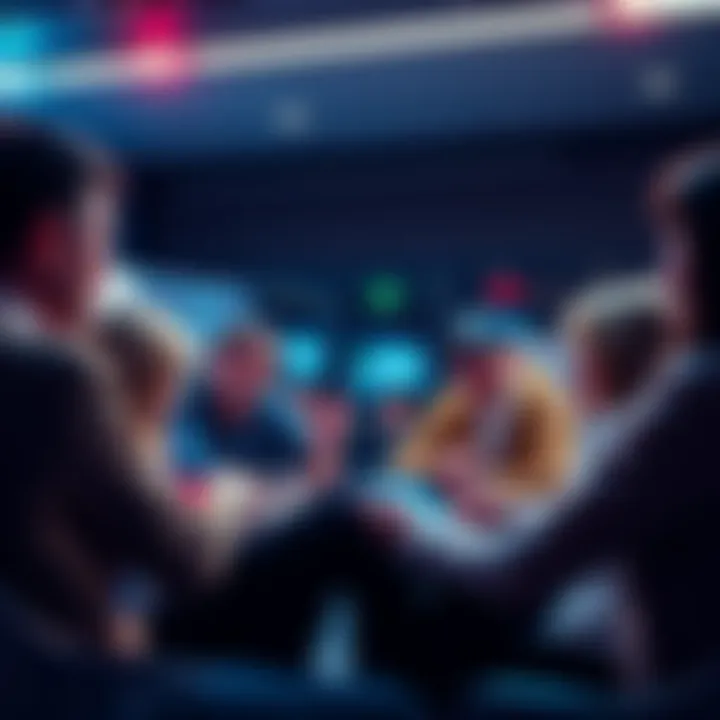 People engaging in a lively conversation about cryptocurrencies online