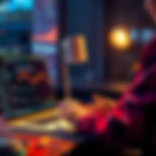 A person reviewing crypto earning platforms on a laptop, focusing on quick approval and payouts.