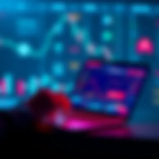 A person exploring different crypto exchange platforms on a laptop, looking for options without restrictions.