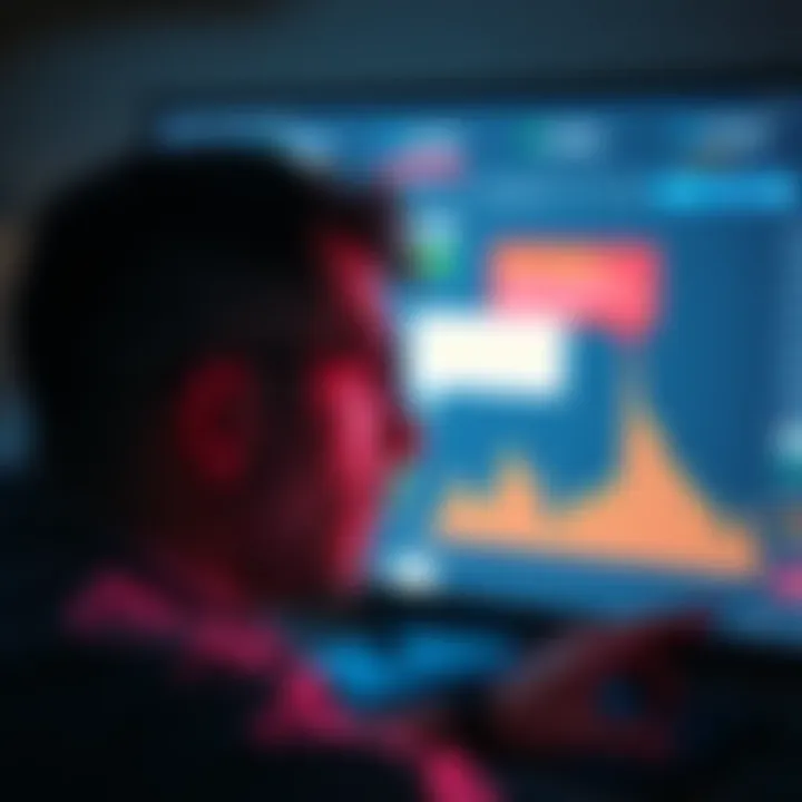 A frustrated investor looking at a screen showing error messages from Coinbase and Binance during a market drop.