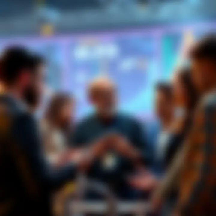 People discussing cryptocurrency investment strategies and choices for 2025