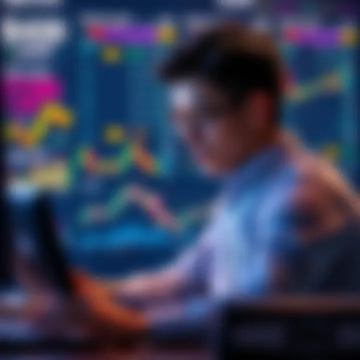 A person analyzing cryptocurrency charts and whale strategies for a $420 investment.