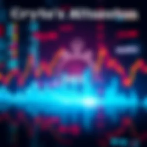A visual representation of a digital chart showing fluctuating cryptocurrency prices, with a clock ticking down to suggest urgency for an altseason in 2025.