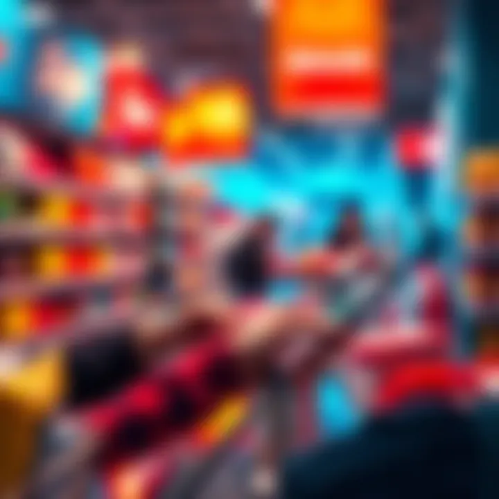 A customer making a purchase using a cryptocurrency wallet on their smartphone at a retail store checkout