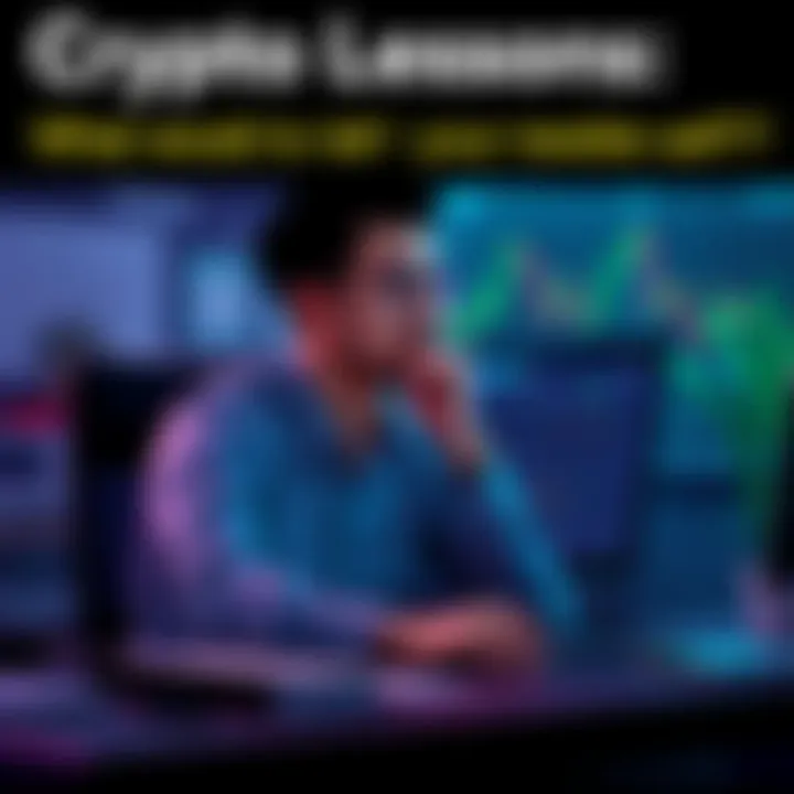 A person sitting at a desk, looking thoughtful while considering their past experiences in cryptocurrency trading.