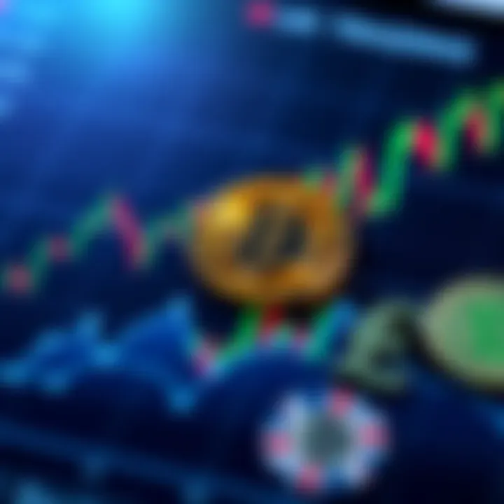 A graph showing crypto trading trends with a focus on Pi cryptocurrency, alongside UK currency symbols.