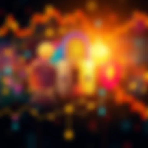 A colorful graphic showing symbols of cryptocurrency and a lock for security, illustrating safe trading practices.