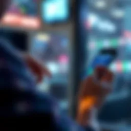 A person transferring cryptocurrency between digital wallets on a smartphone, looking concerned about taxes.