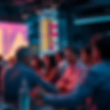 People engaging in a lively online conversation about current events and trading strategies.